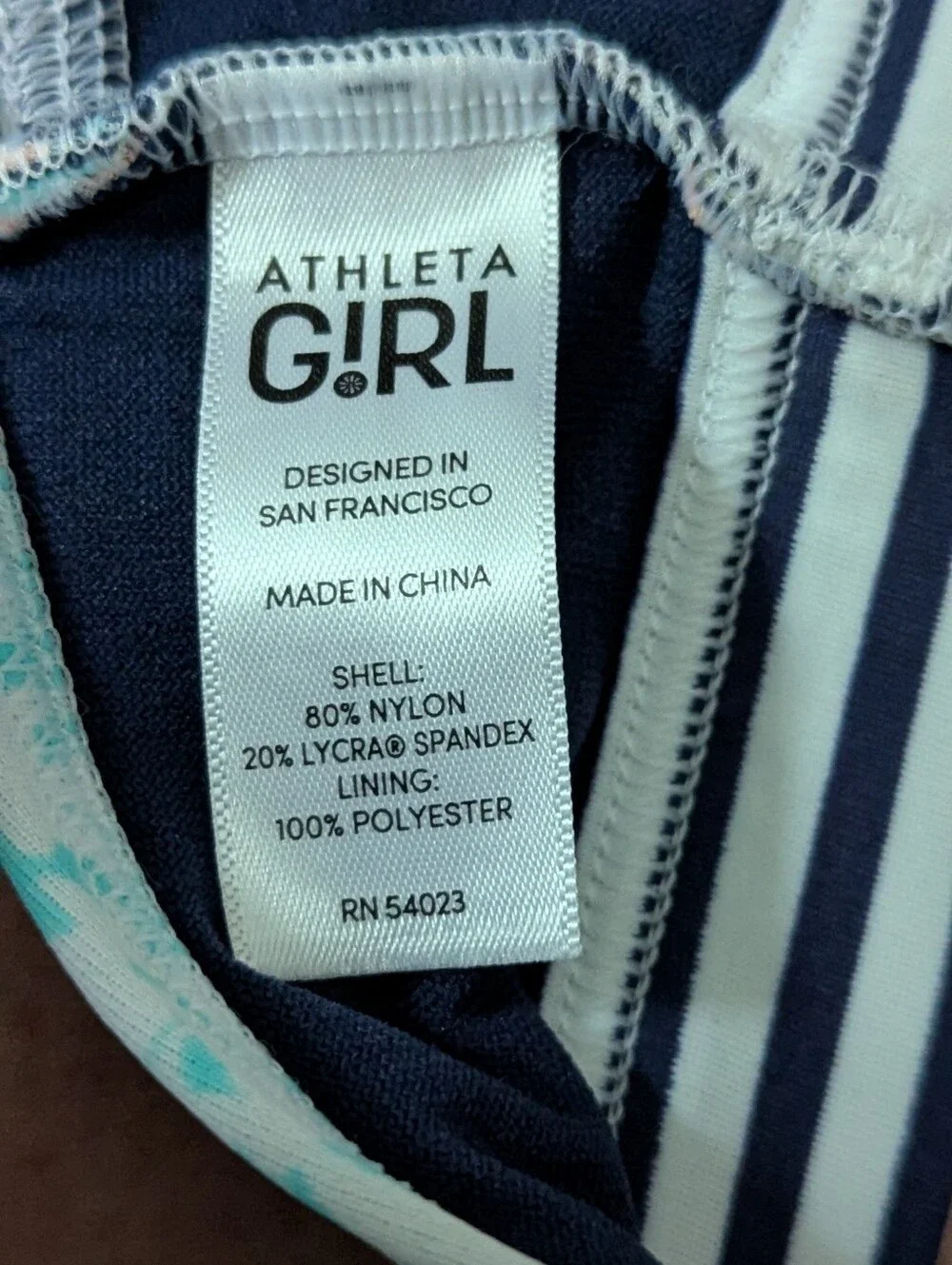 Athleta Girl Tankini Top Swim Shorts Large Size 12